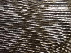 アンティーク　花唐草模様織り出し本場泥大島紬着物